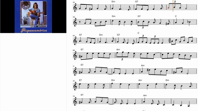 La FLor De La Canela - Paco de Lucia - flamenco guitar transcription lead sheet смотреть онлайн