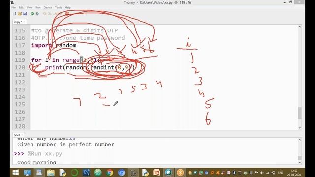 Program to Generate 6 Digit OTP in Python | OTP Generator Program in Python | Programs in Python смотреть онлайн