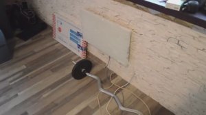 Установка обогревателя Теплэко в неотапливаемой комнате