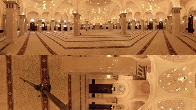 360 video: Grand Mosque - Interior, Dubai, United Arab Emirates смотреть онлайн