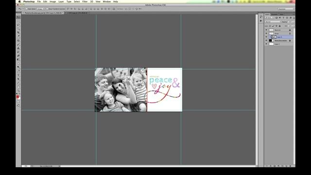 How to Make a Custom Christmas Card or Holiday Card using Photoshop or Photoshop Elements смотреть онлайн