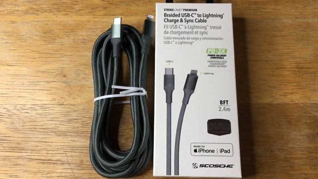 Scosche StrikeLine Premium Braided USB-C to Lightning PD 3X Cable Review 10-13-22 смотреть онлайн