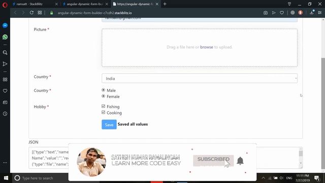 Angular 9 Dynamic Forms | Sathish Kumar Ramalingam смотреть онлайн