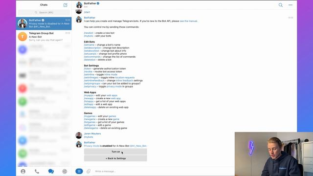 How to Add a Telegram Bot to a Telegram Group смотреть онлайн