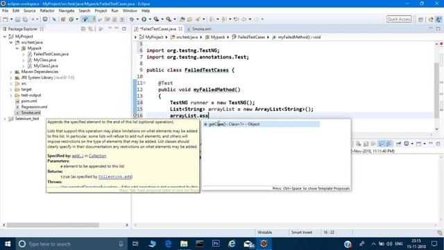 How to Run Failed test cases using xml report file in TestNG смотреть онлайн