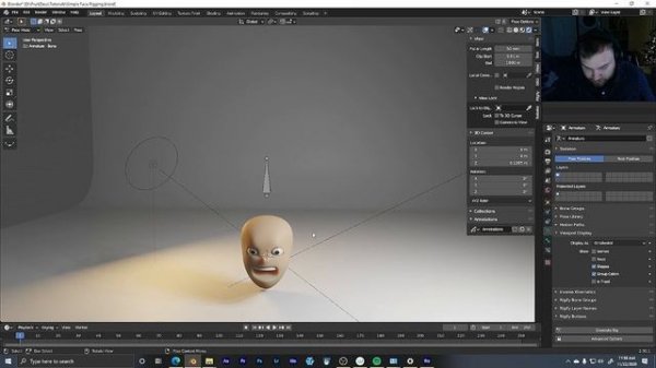 Quickly Rig Simple Character Faces (Blender 2.9 Tutorial)