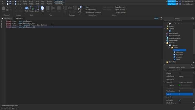 How to make a welcome GUI with music (ROBLOX STUDIO) смотреть онлайн