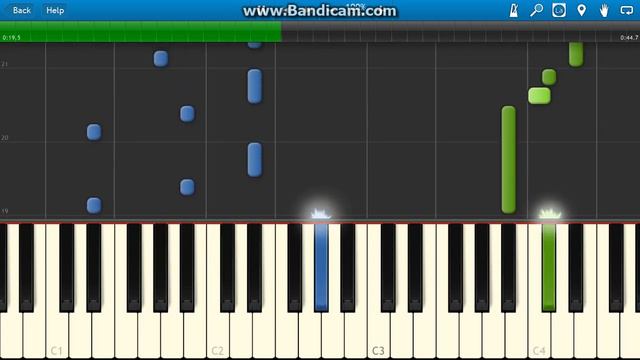 AVGN Theme Piano Tutorial (Synthesia) смотреть онлайн
