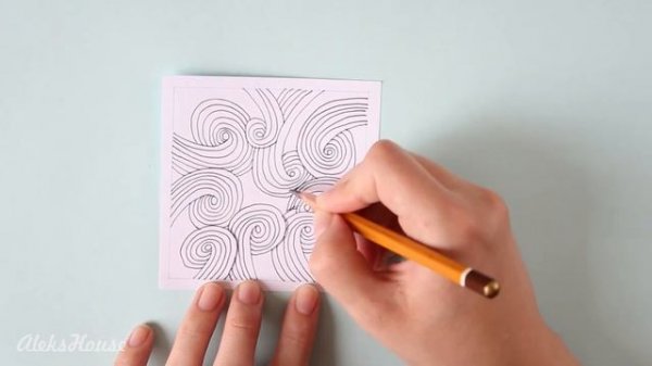 Zentangle step by step tutorial #36