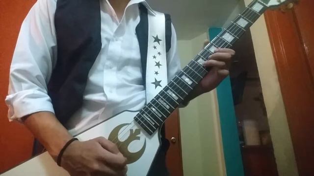 Helloween A tale that wasn't right guitar solo cover by Krlos García смотреть онлайн