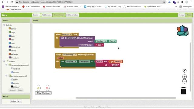 How To Create Dictionary App in MIT App Inventor 2 | Google Dictionary смотреть онлайн