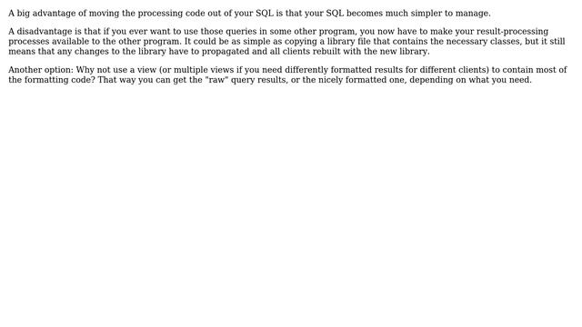 Software Engineering: Good idea to move logic out of SQL statements? (4 Solutions!!) смотреть онлайн