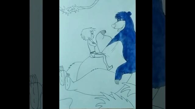 How to draw MOWGLI [Watercolor] смотреть онлайн
