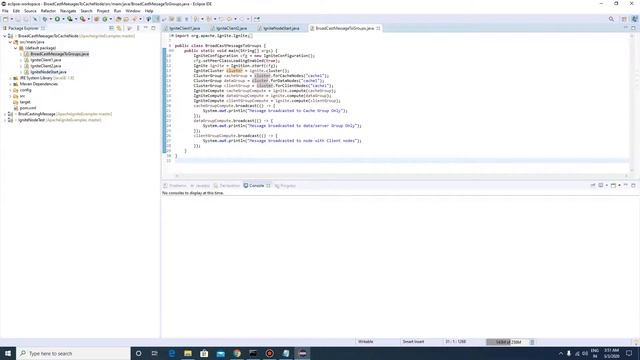 Broadcast message to specific node containing specific cache смотреть онлайн