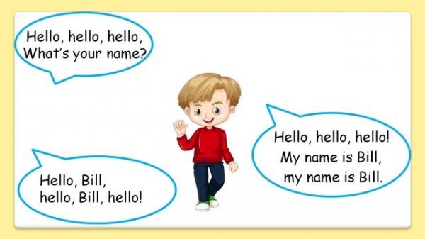 Rainbow English 2 класс. Song "Hello". Учим песню.