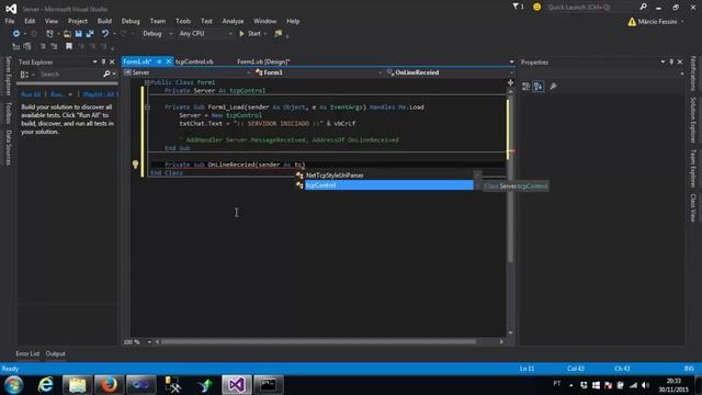Visual Studio Community 2015 - Aula 10 - Como Criar Sockets Client / Server смотреть онлайн