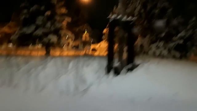 ?Занесённые снегом или дороги Анкориджа зимой. Аляска . Встреча с лосем. смотреть онлайн