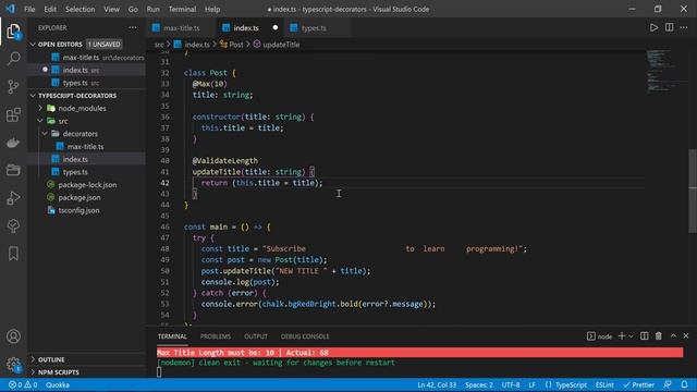 TypeScript Decorators Method [2/4] смотреть онлайн