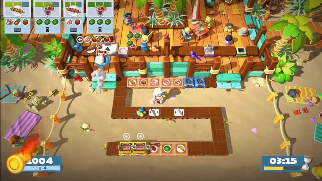 overcooked 2. surf and turf 3-4 score 2440 switch 2 players ( ellica and chicken ) смотреть онлайн