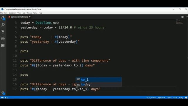 compare dates in ruby смотреть онлайн