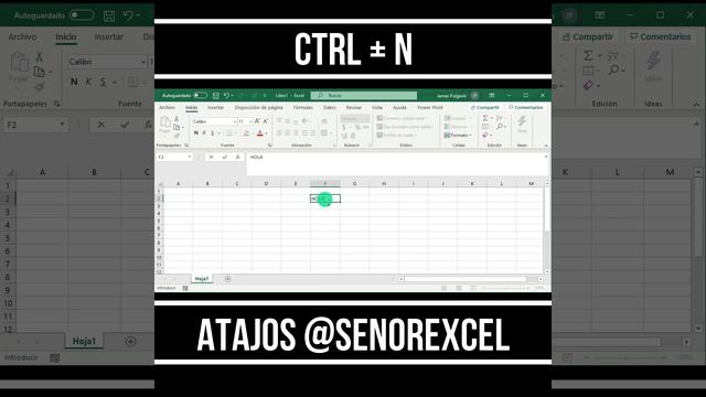Atajos de Excel | Ctrl + N смотреть онлайн