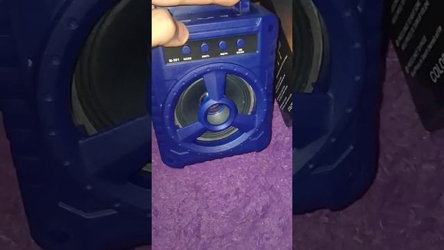 unboxing speaker bluetooth portable M-301 смотреть онлайн