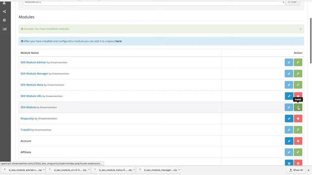 How to Install SEO Modules with Shopunity and Extension installer смотреть онлайн