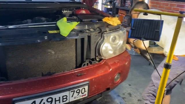 Светодиодные линзы в фары Range Rover L322 смотреть онлайн