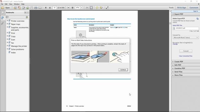 HP LaserJet Pro MFP M130fw Print a document 2 sided or double sided смотреть онлайн