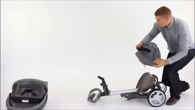 How to fold the Stokke® Xplory® stroller смотреть онлайн