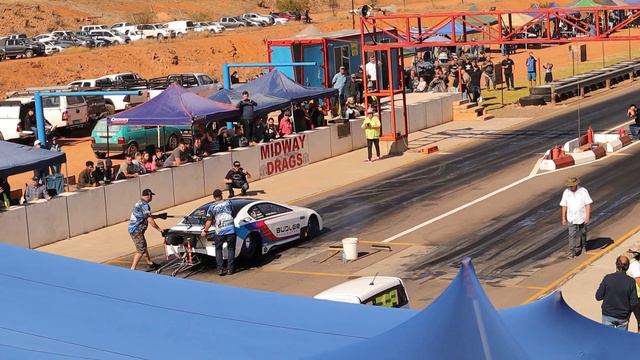 Richard Jordaan & Marius (Budler) battle - Midway Drags Raceway смотреть онлайн