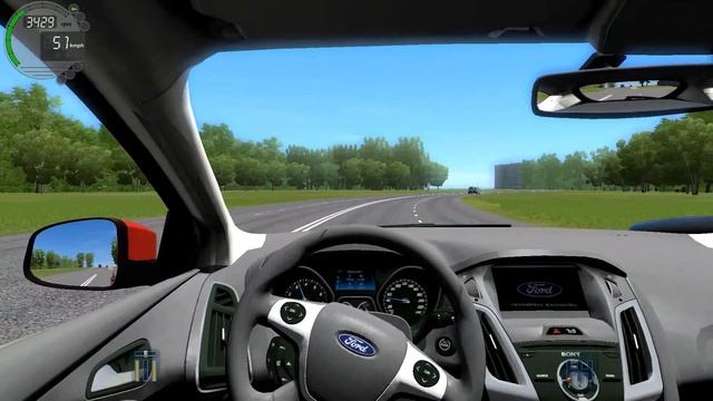 City Car Driving 1.5.3 2012 Ford Focus 3 [G27] смотреть онлайн