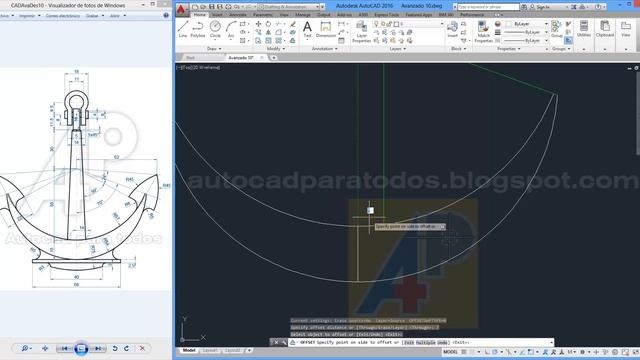 AutoCAD Avanzado - Ejercicio 10 (Ancla) смотреть онлайн