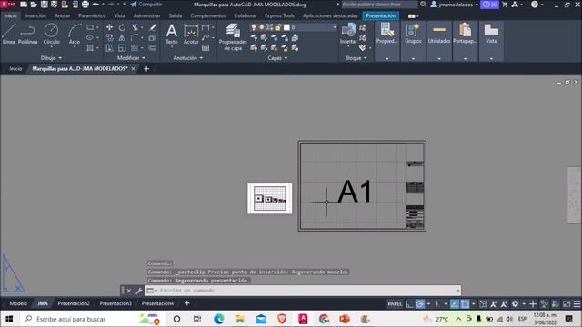 Marquillas para AutoCAD totalmente GRATIS/insertar cajetín en presentación de AutoCAD смотреть онлайн