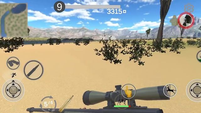 Hunting Simulator android симулятор охоты на андроид, охота в Африке правый берег, первый гепард. смотреть онлайн