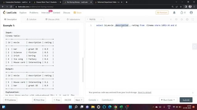 SQL Leetcode Problem Solving 11 смотреть онлайн