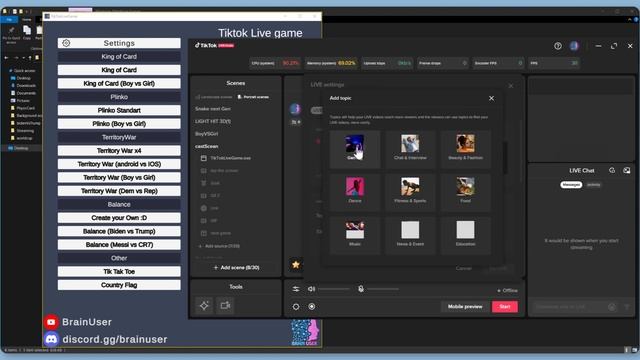 How to go LIVE with our TIKTOK interactive games ?