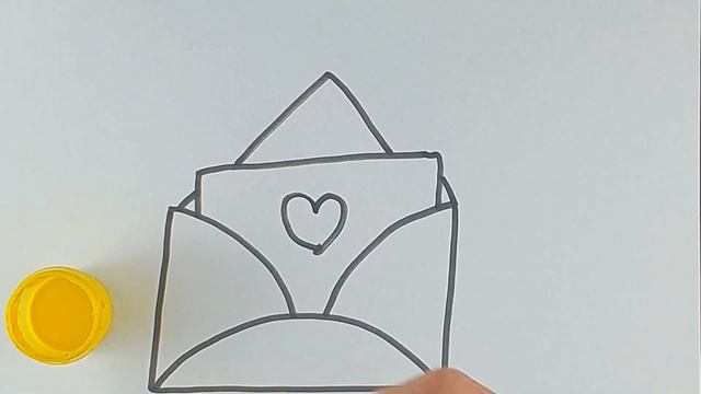 Bolalar uchun kanvert rasm chizish/Drawing an envelope for children/Рисуем конверт для детей смотреть онлайн