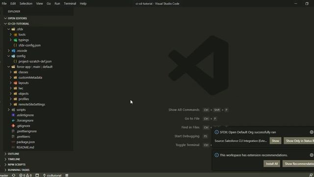 Pull source from GitHub and setup a new Scratch Org | Salesforce Tutorial CI/CD смотреть онлайн