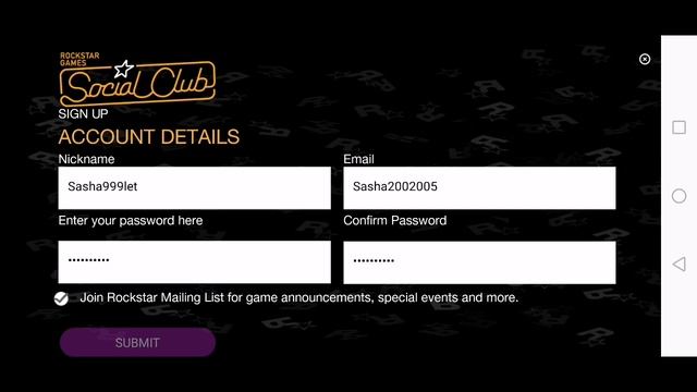 Как зарегистрироваться в gta Sa на Android смотреть онлайн
