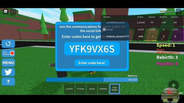 ALL WORKING CODES in ? Saitama Simulator Legacy! (ROBLOX)