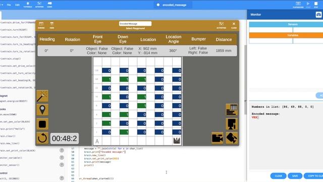 Encoded message VEXCode - VR Python - Part 2 смотреть онлайн