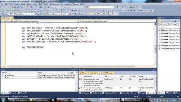 C#: Первый тест на Selenium Webdriver + Visual Studio + Ms Test
