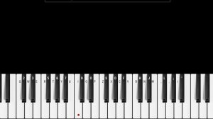 Playing erika on piano! (1 finger)