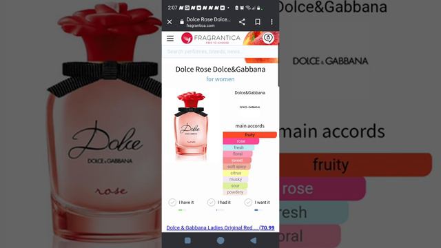 Dolce Rose By Dolce&Gabbana