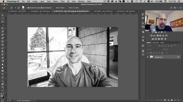 Select Subject in Photoshop CC 2018 - Extracting People in One Click! смотреть онлайн