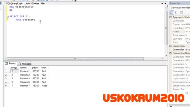 Curso SQL Server - 14. Cláusula TOP | UskoKruM2010 смотреть онлайн