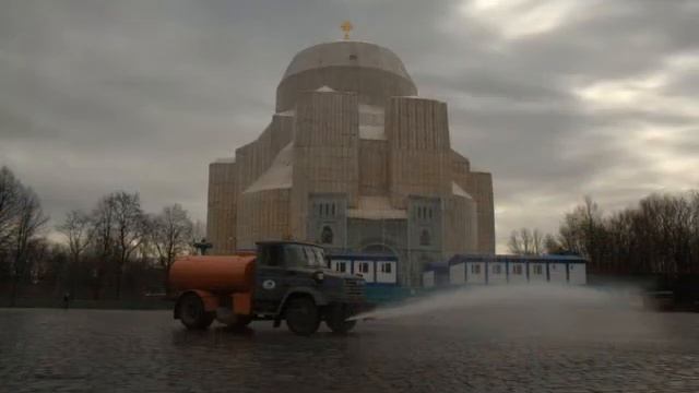 Упакованный Собор в Кронштадте. Wrapped dom in Kronstadt смотреть онлайн