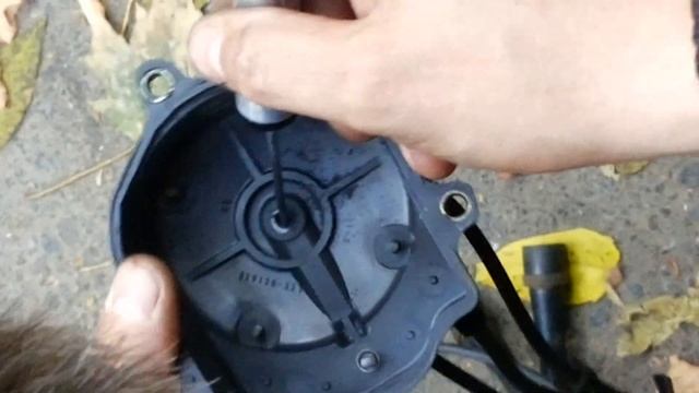 Замена уголька в трамблере 4E-FE Corolla AE100 1995 Odesoftami