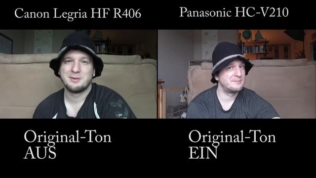 Canon Lagria HF R406 vs Panasonic HC-V210 Vergleich Vlog Test смотреть онлайн